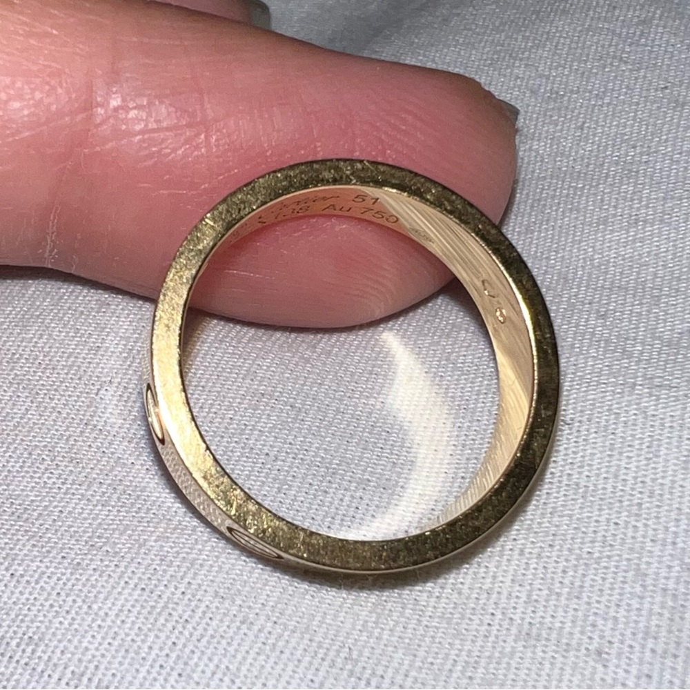 Cartier Love Ring Small Model w/ 1 Diamond | Size 51 - Picture 14 of 14